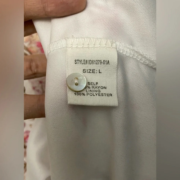 NWT Altar’s State Floral High Neck Tiered Long Bell Sleeve Dress Size Large - Picture 10 of 11